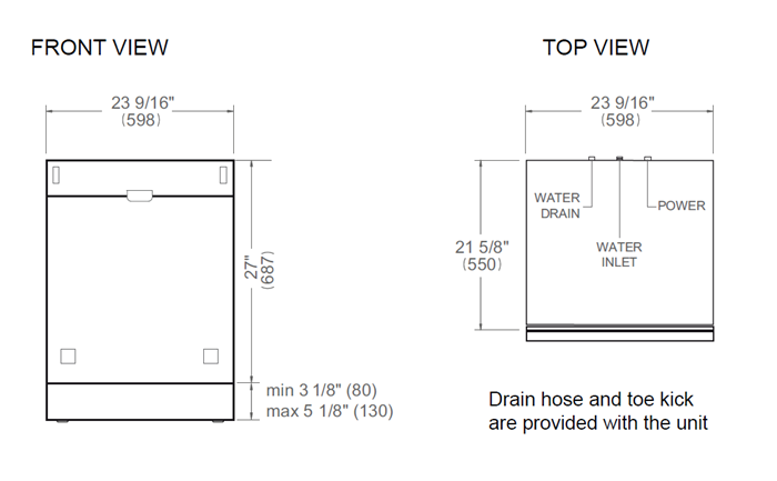24 inch Dishwasher Tall Tub Panel Ready, 15 place settings, 42 dB