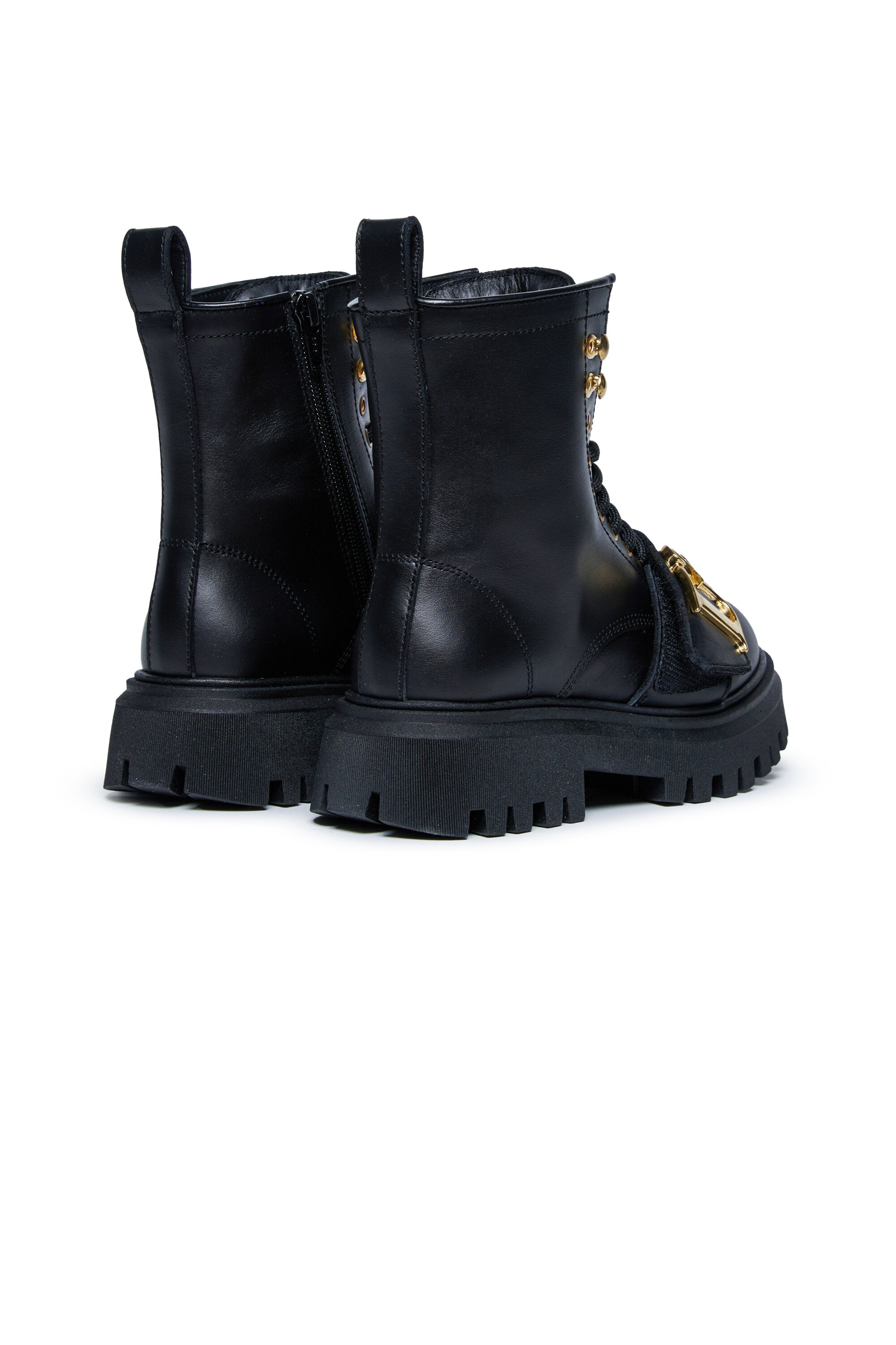 DSQUARED2 Statement lace-up boots with logo | BRAVE KID