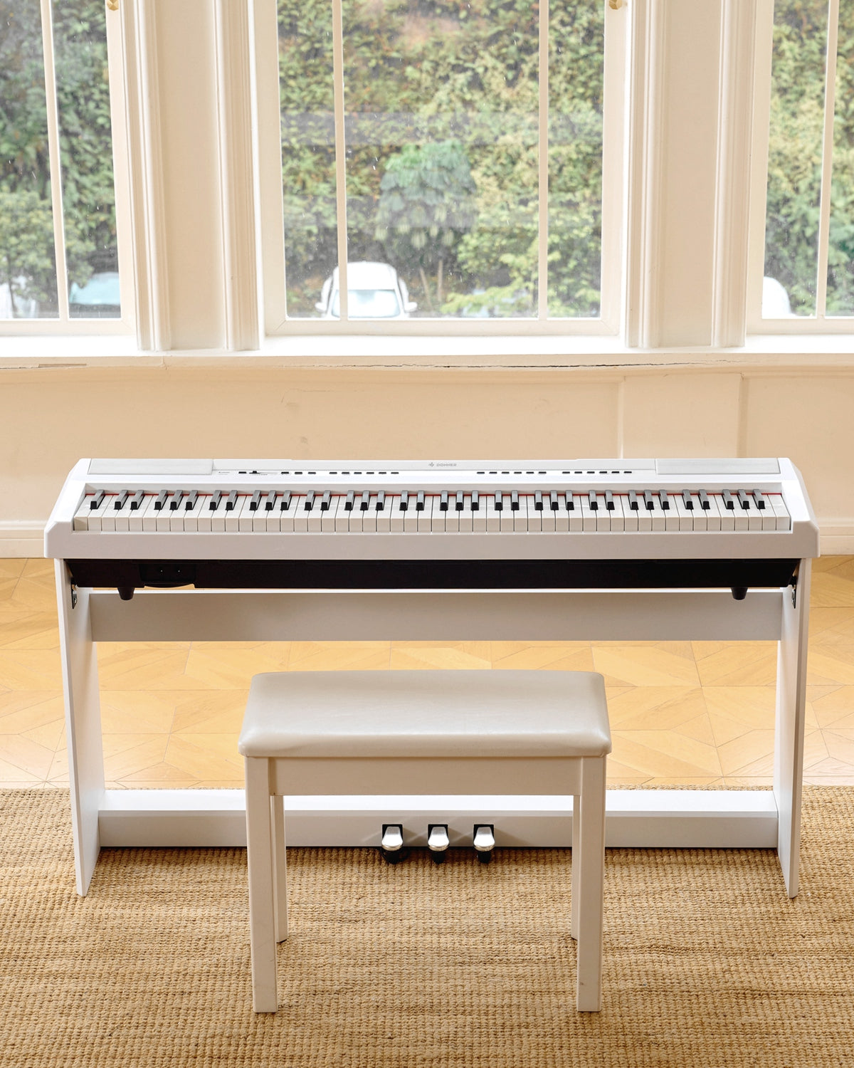 DEP-20 88 Key Weighted Digital Piano with Stand & 3-Pedal Donner
