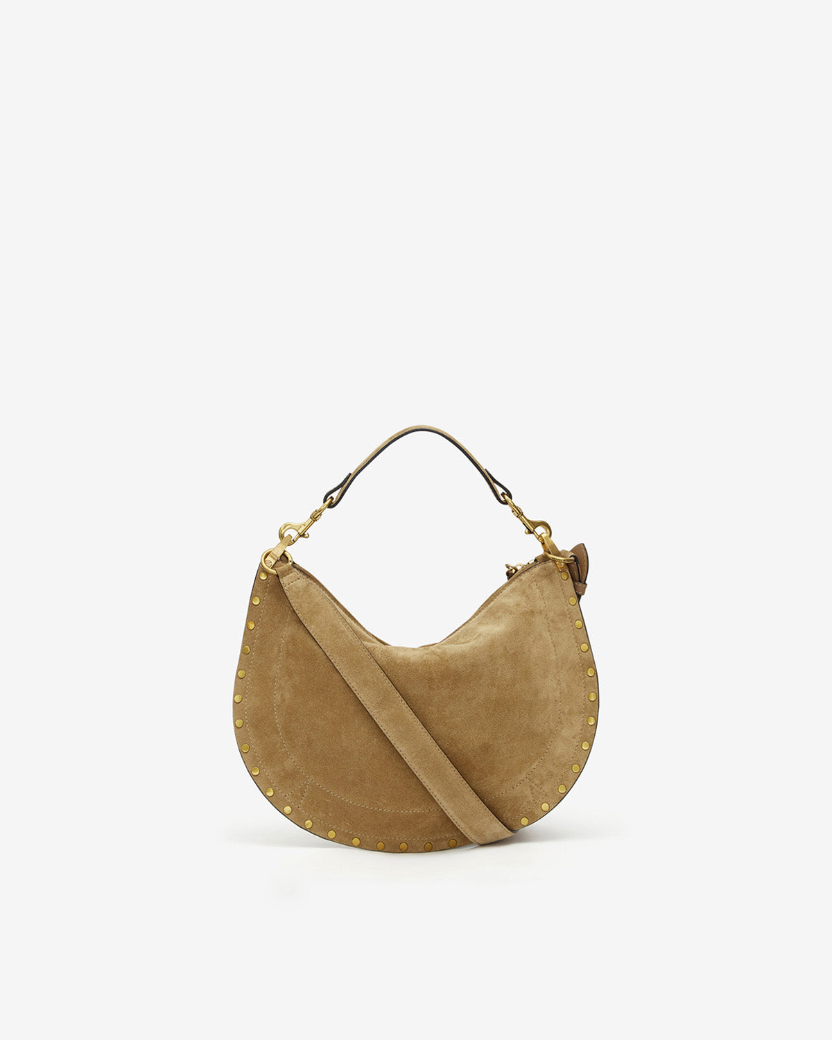 OSKAN SOFT ZIPPED BAG Woman taupe | ISABEL MARANT Official online