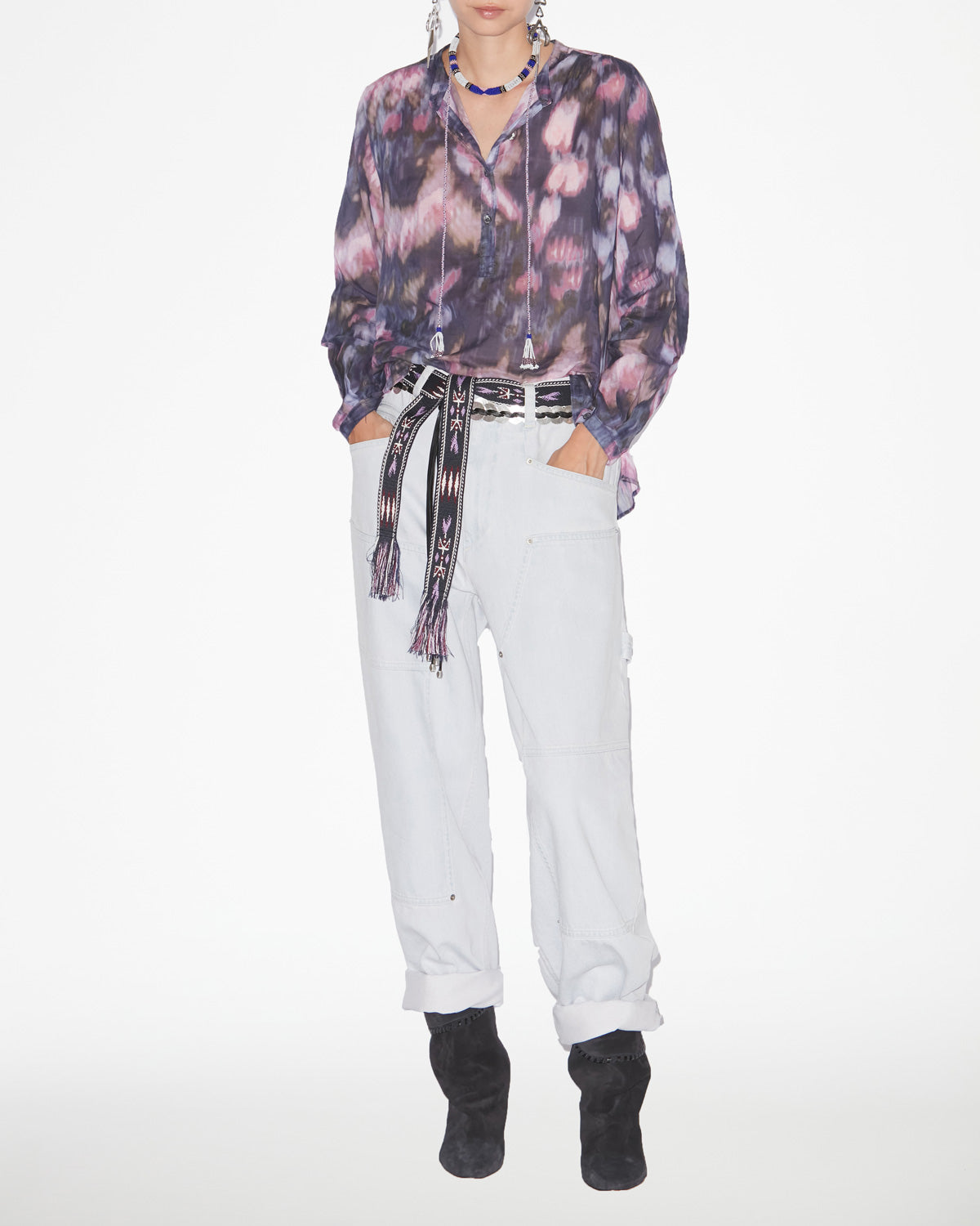 MARIA BLOUSE Woman purple-lilac | ISABEL MARANT Official online store