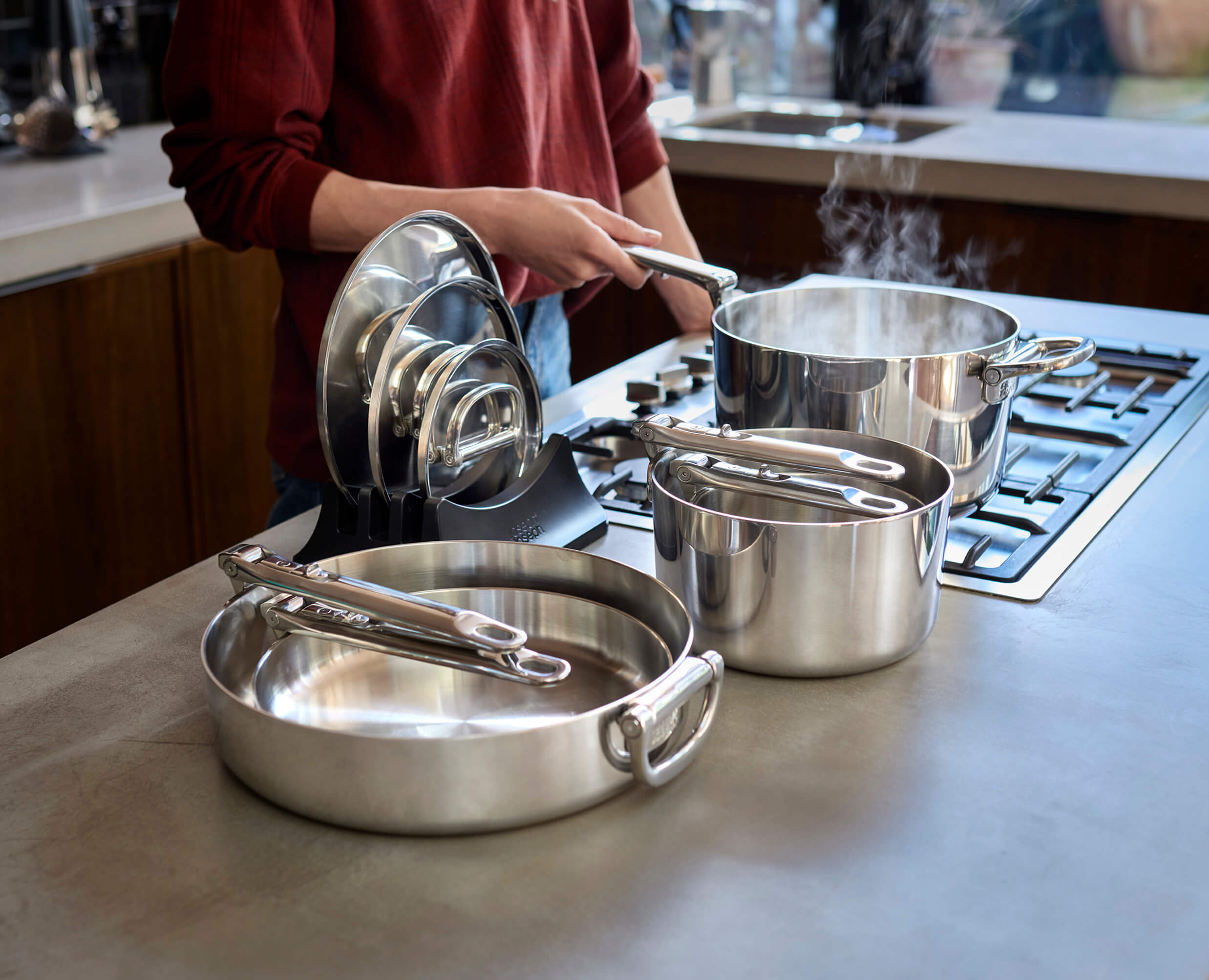 8-piece Stainless Steel Cookware Set | Joseph Joseph US