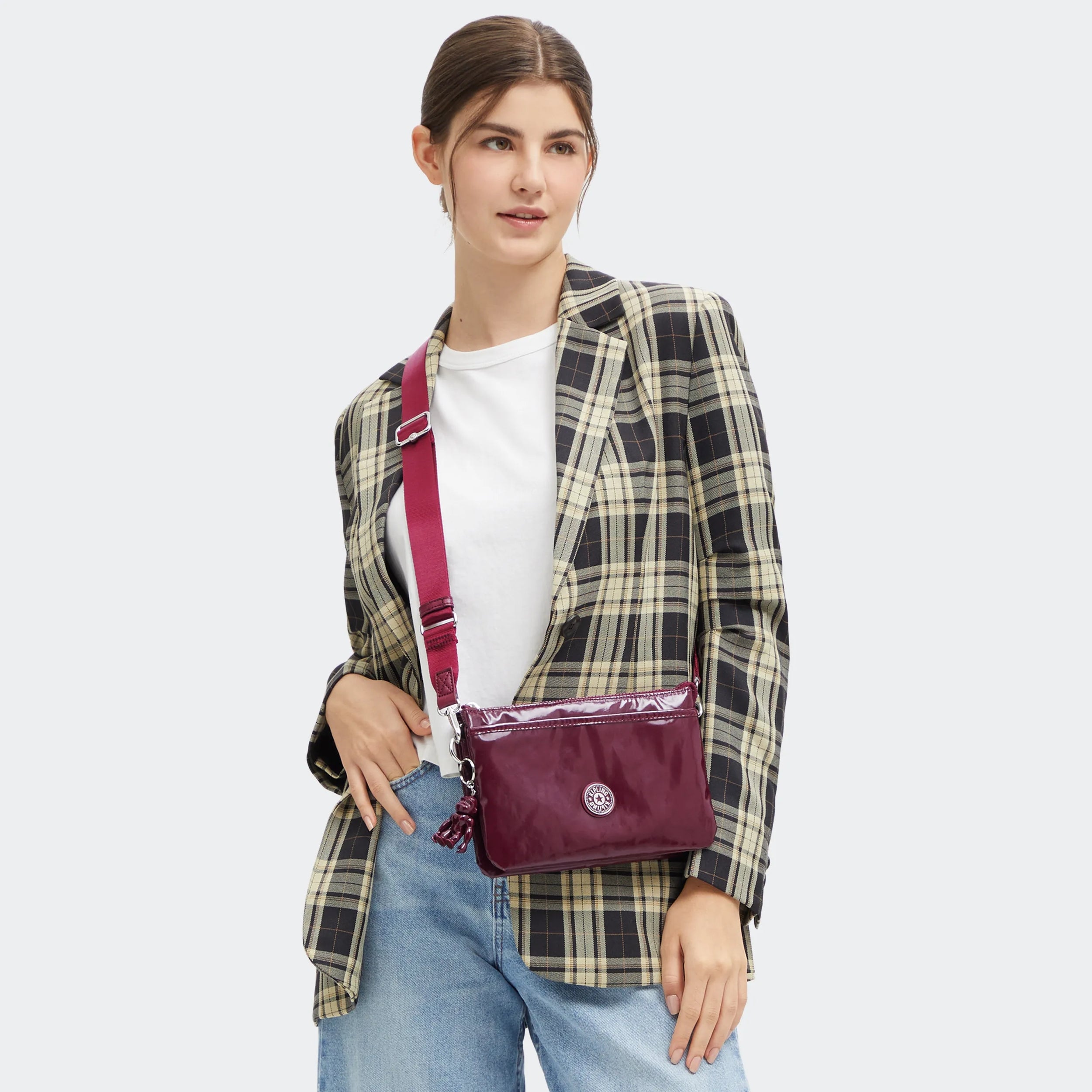 Riri Glossy Crossbody Bag