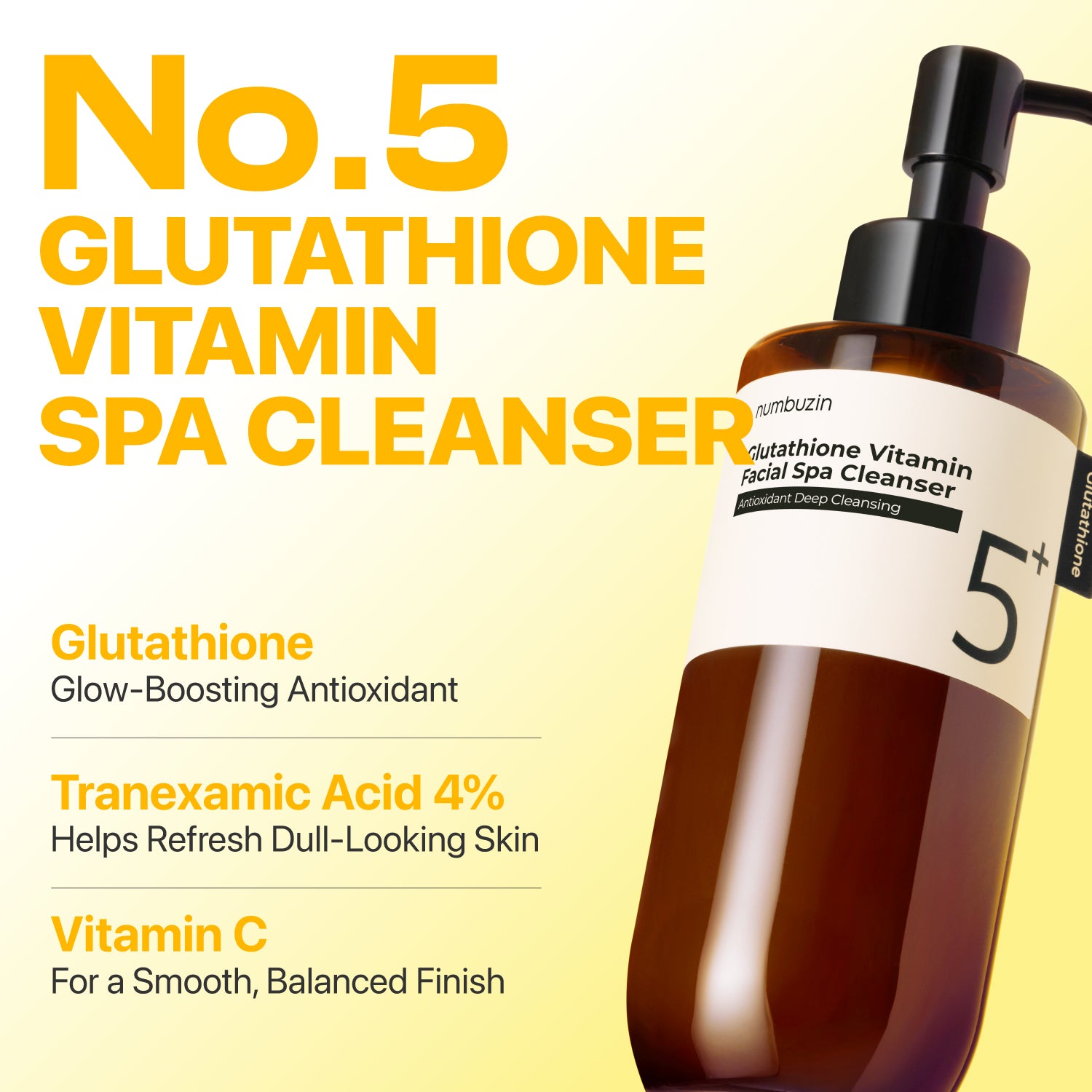 No.5 Glutathione C Facial Spa Cleansing Oil