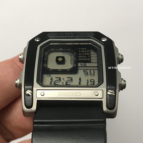 SEIKO デジボーグ G757-5010 デジタル 腕時計 Seiko G757-5010 Silver Wave James Bond Octopussy Quartz LCD Watch
