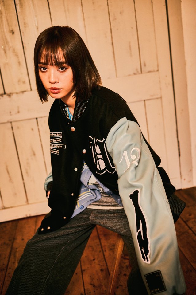 22aw] EFFECTEN(エフェクテン) / utility team varsity jacket