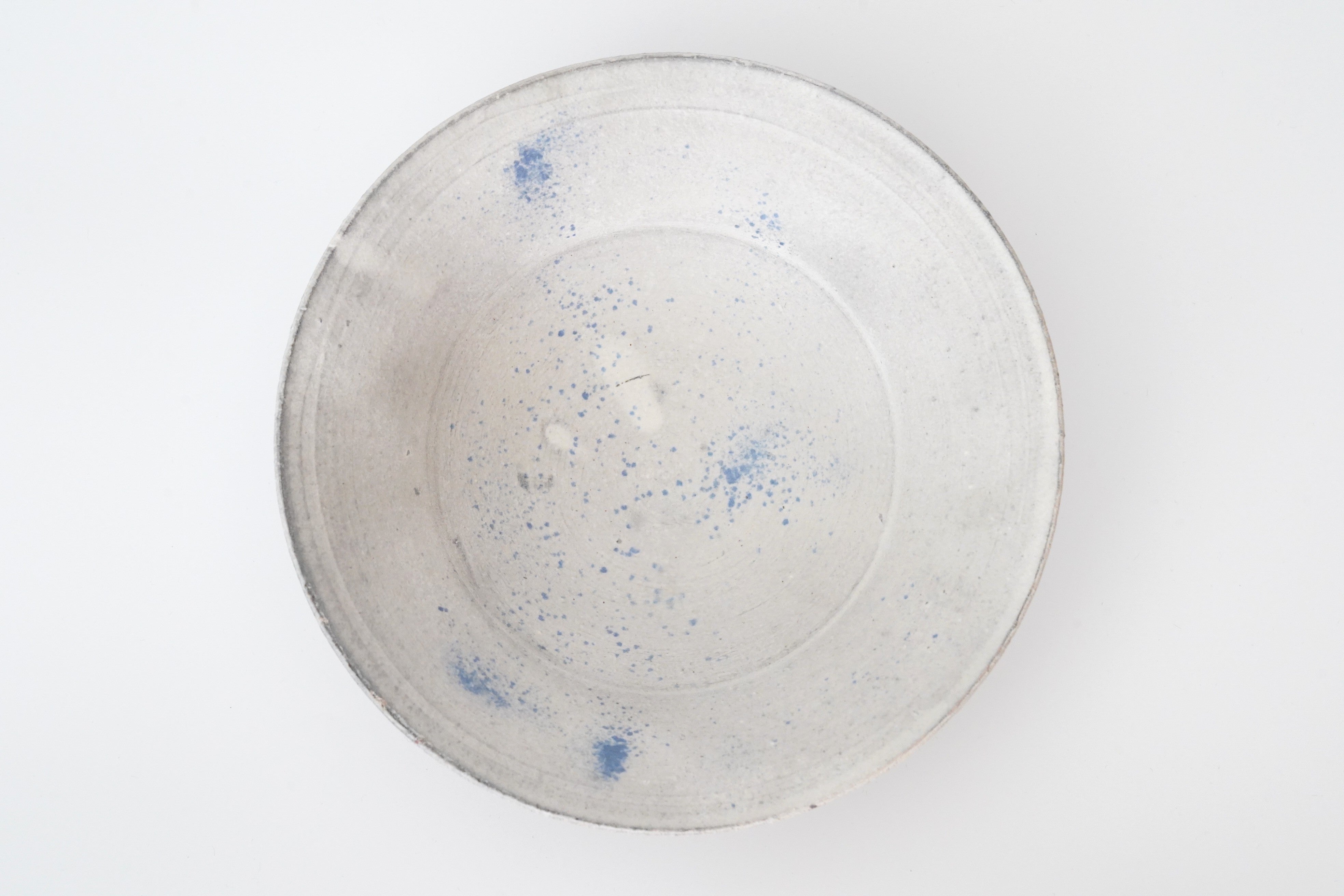 野口悦士】灰白青6寸リム鉢 – うつわ御結