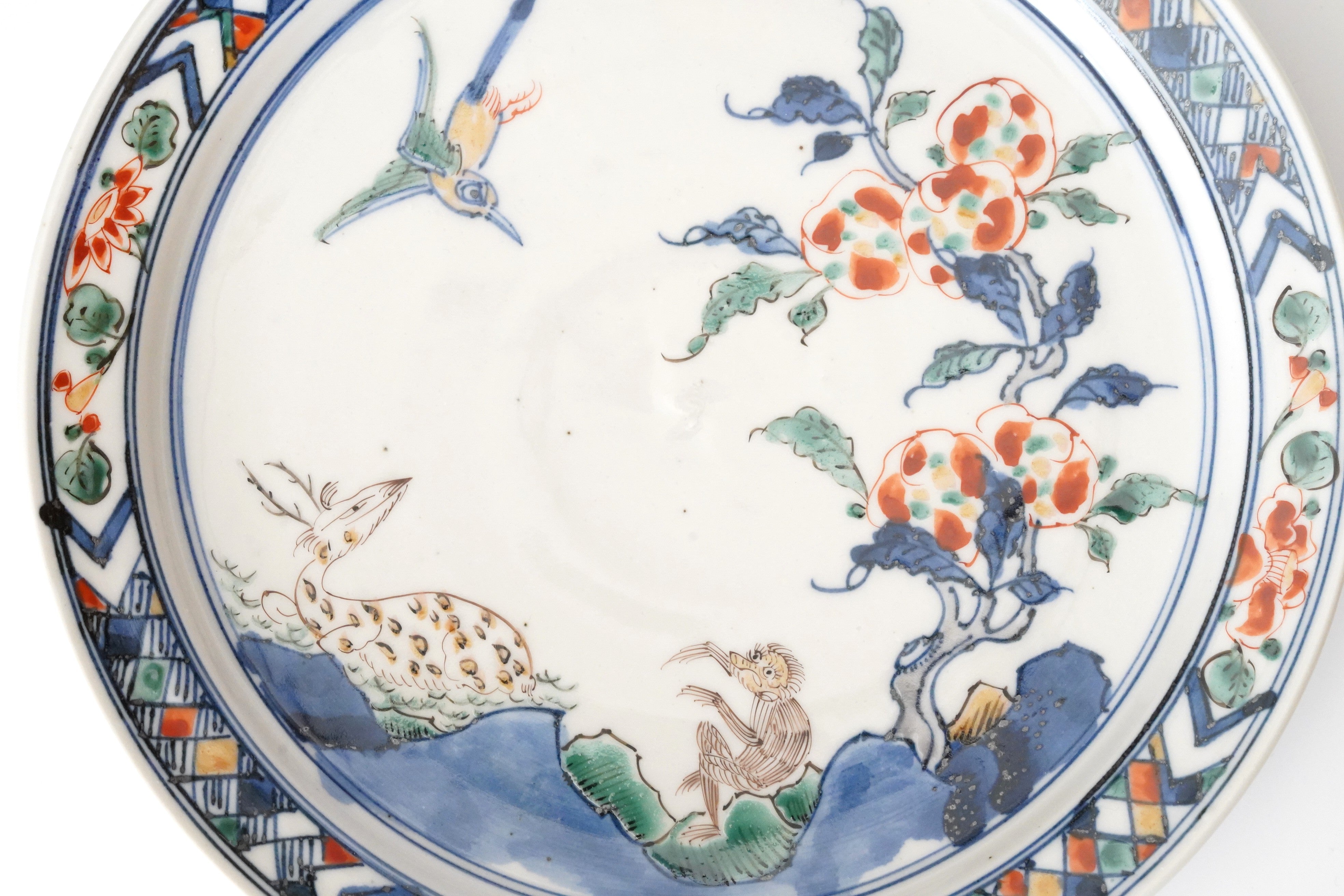 鳥文大皿 (加藤 釥 作) 鳥文大皿(加藤 釥 作)