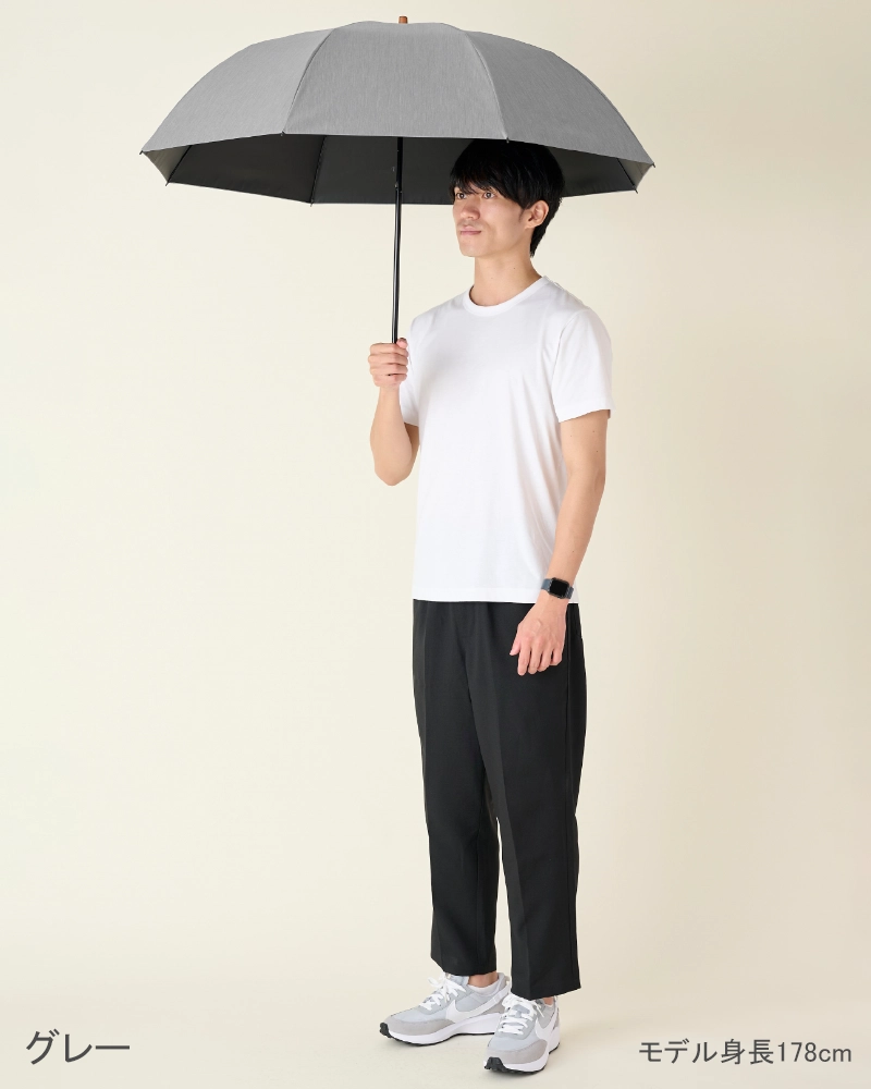 2段折 大判 / フロスト | 完全遮光日傘｜サンバリア100