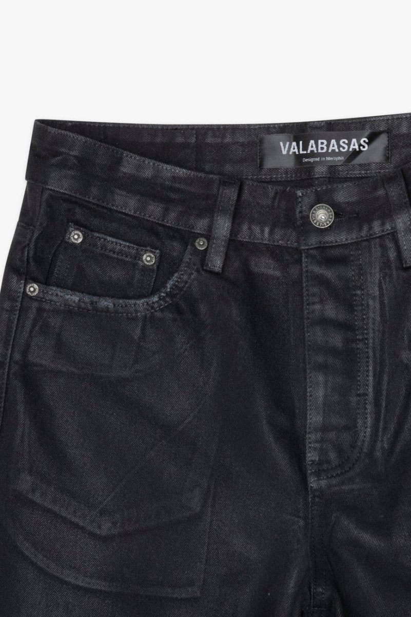 Mr. Baggy Black Wash Waxed – Valabasas