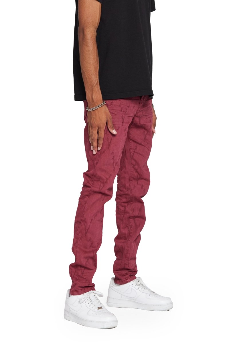 VLOVE” SKINNY JEAN BURGUNDY – Valabasas