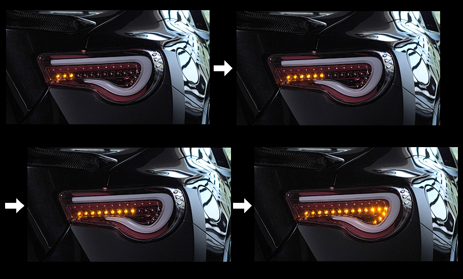 ジュエルLEDテールランプ TRAD シーケンシャル 86/BRZ｜製品情報｜VALENTI