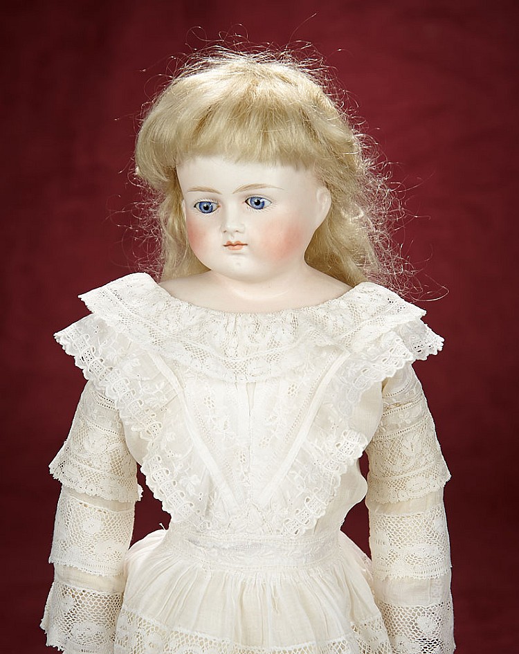 German Bisque Closed Mouth Lady Doll, Model 639, by Alt, Beck and