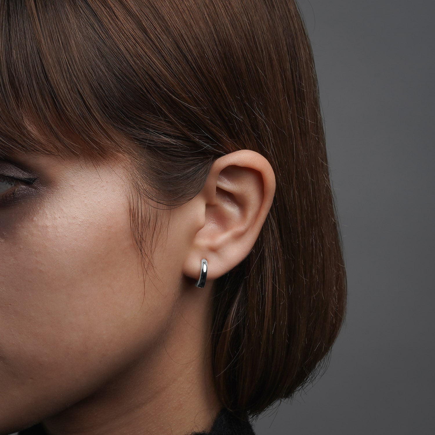 美品 FARIS シルバー Lava Small フープピアス 美品 FARIS シルバー