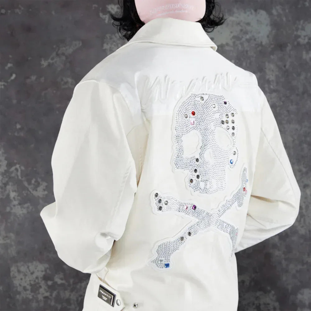 UNKNOWN LONDON Product Page - Jewel Skeleton Leather Jacket