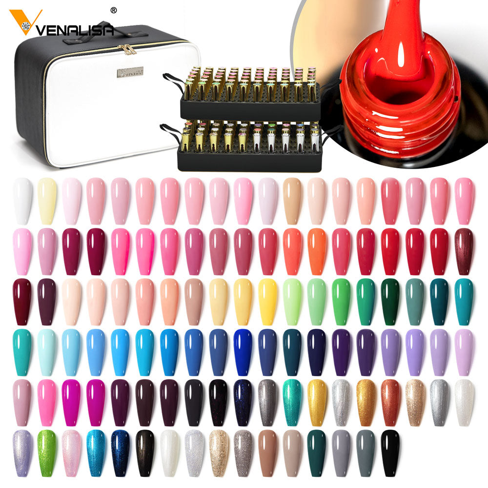 Venalisa 120 pcs Whole Set Gel Nail Polish Kit