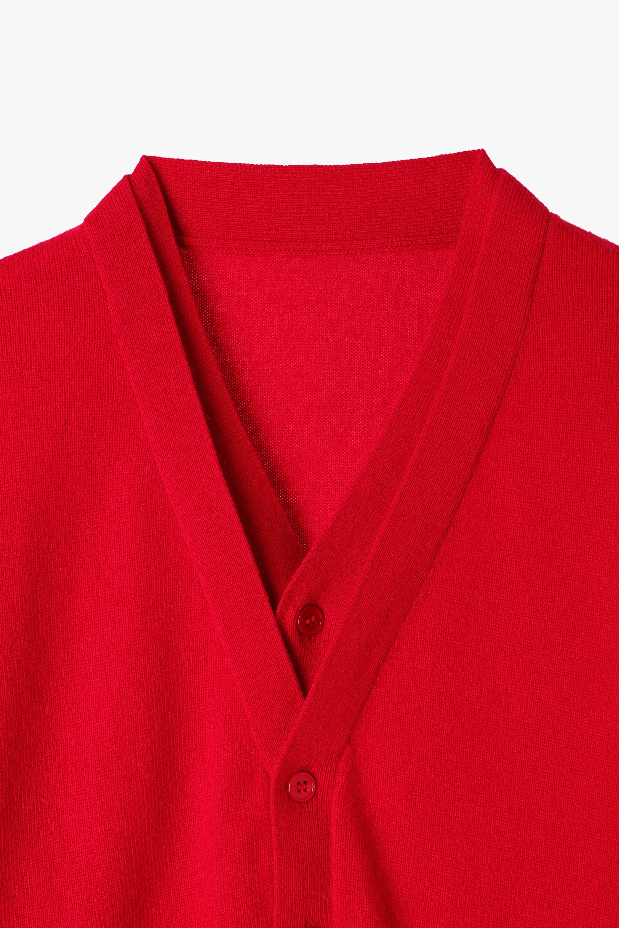 Double collar wool knit cardigan – Venica