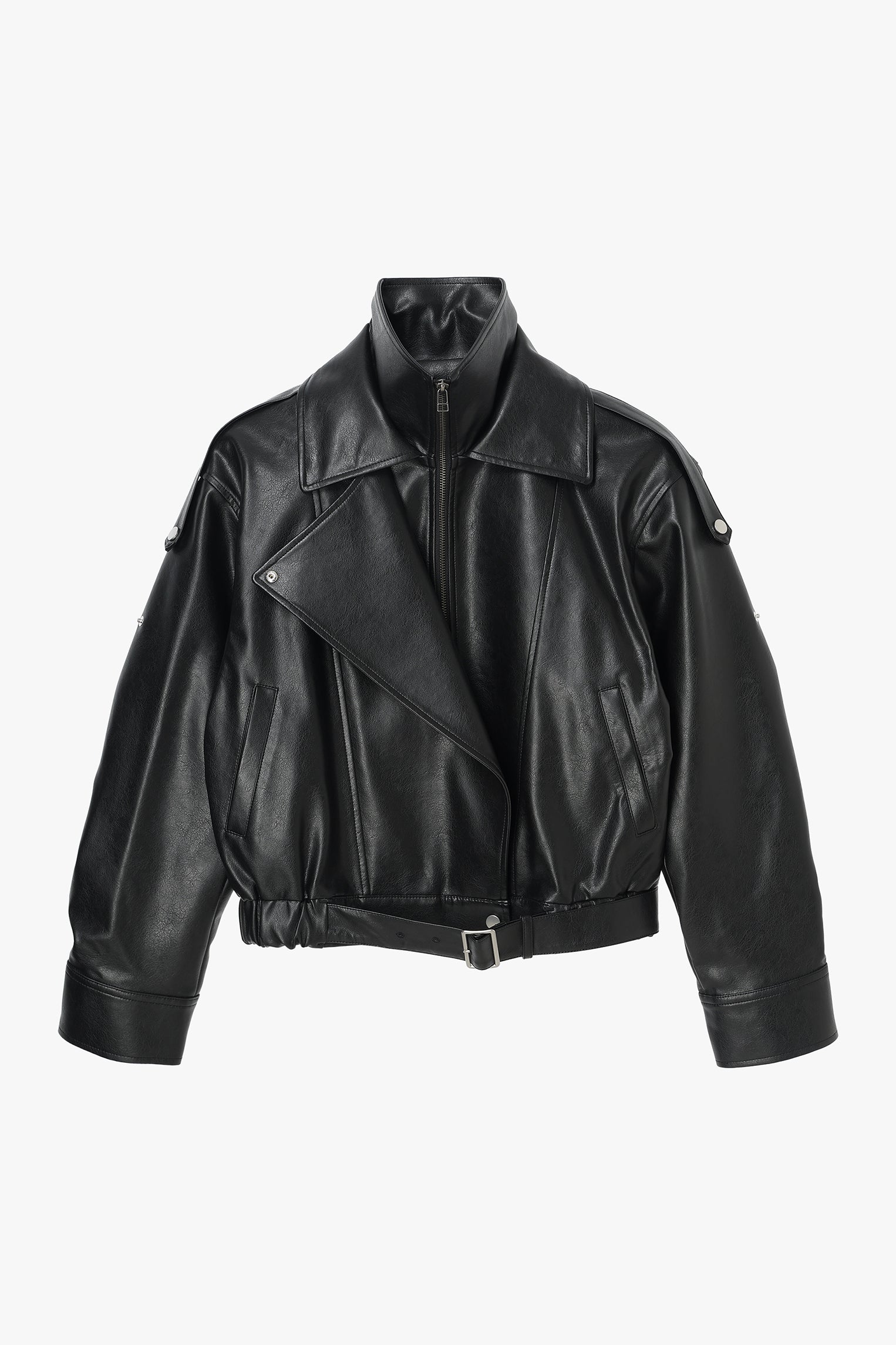 予約販売】Carven | Stand collar leather blouson – Venica