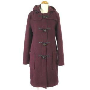 ELIZA DUFFLE COAT ダッフルコート ひざ丈 フード付き ウール 無地