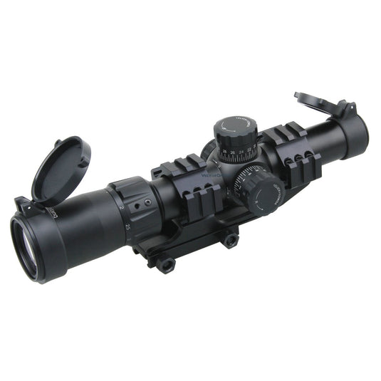 1-4x LPVO | Mustang 1-4x24 FFP .22LR Rifle Scope – Vector Optics