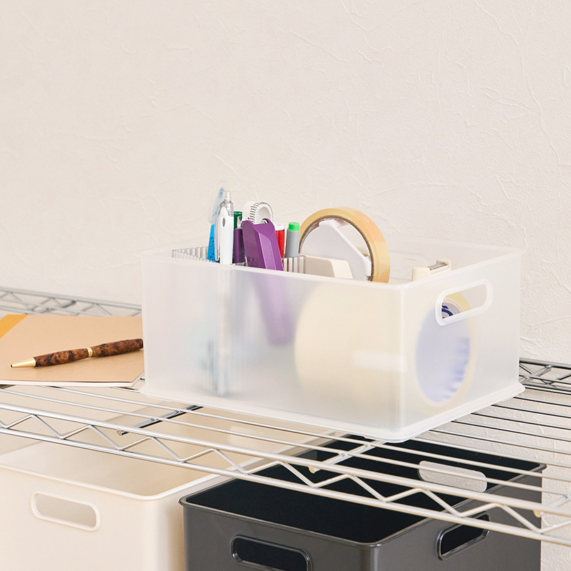 収納ボックス ナチュラ インボックス S プラスチック 幅27×奥20×高さ