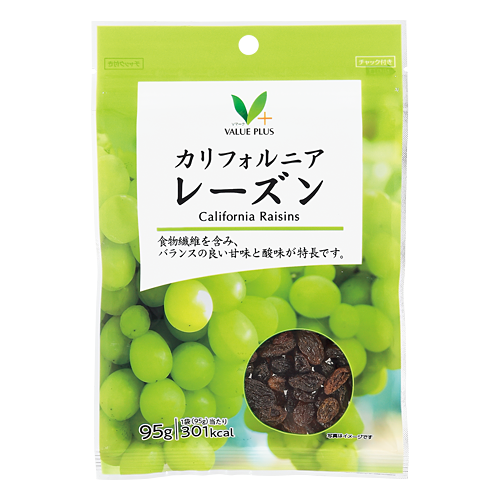 カリフォルニアレーズン｜Vマーク：信頼の生活ブランド｜株式会社八社会
