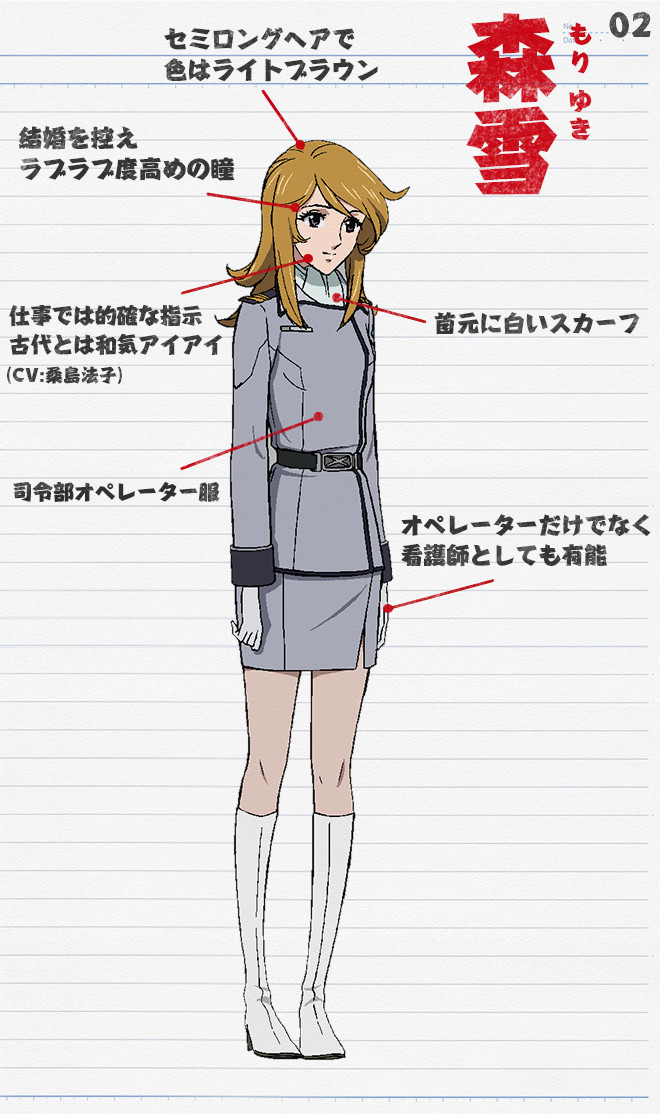 宇宙戦艦ヤマト紀行］キャラクターファイル:02 森雪 - V-STORAGE(ビー