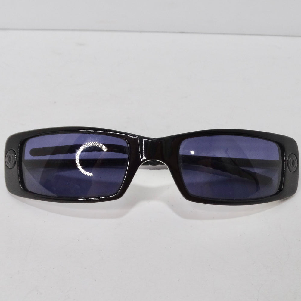 Chanel Black Y2K Square Frame Sunglasses – Vintage by Misty