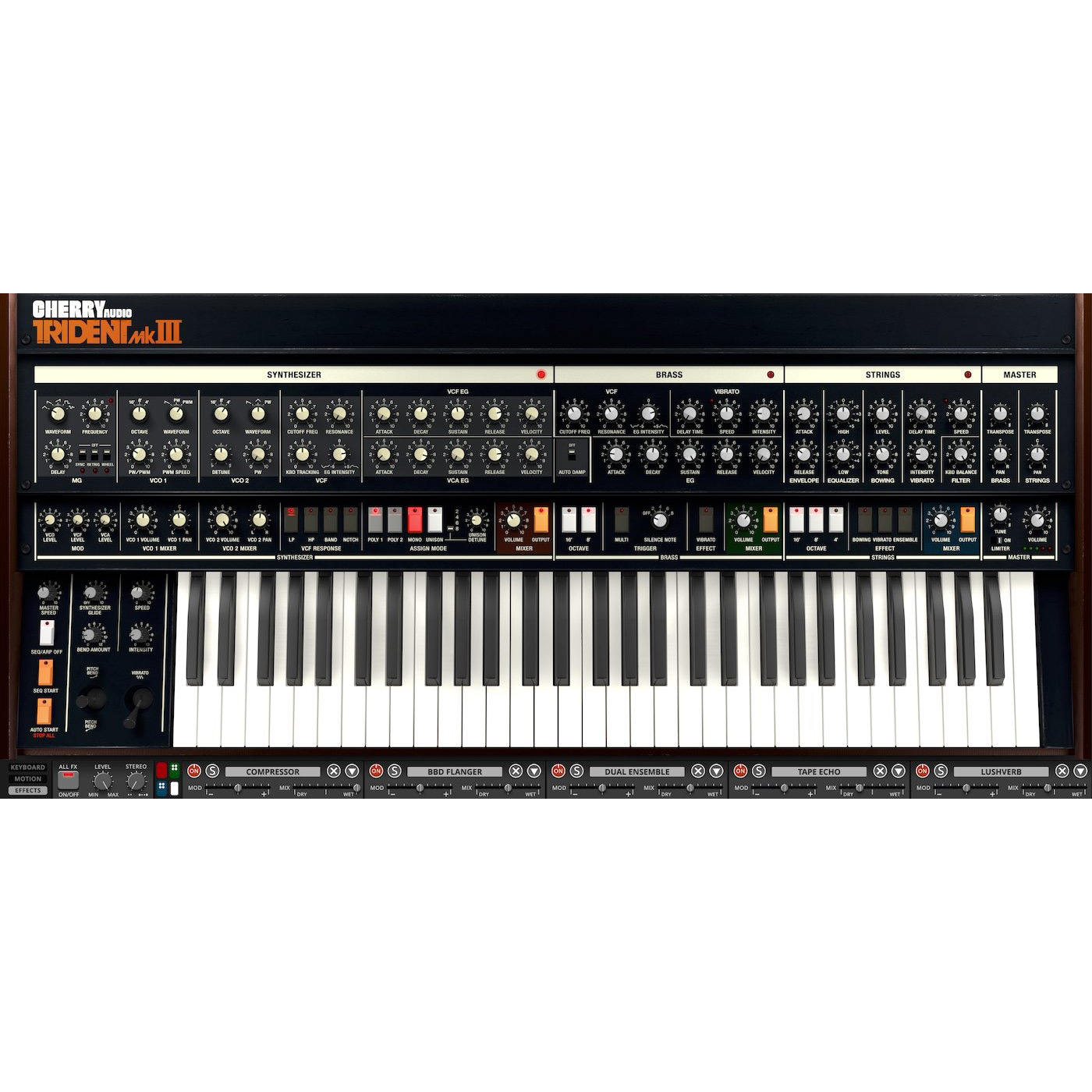 Cherry Audio Trident Mk III Virtual Synthesizer Instrument