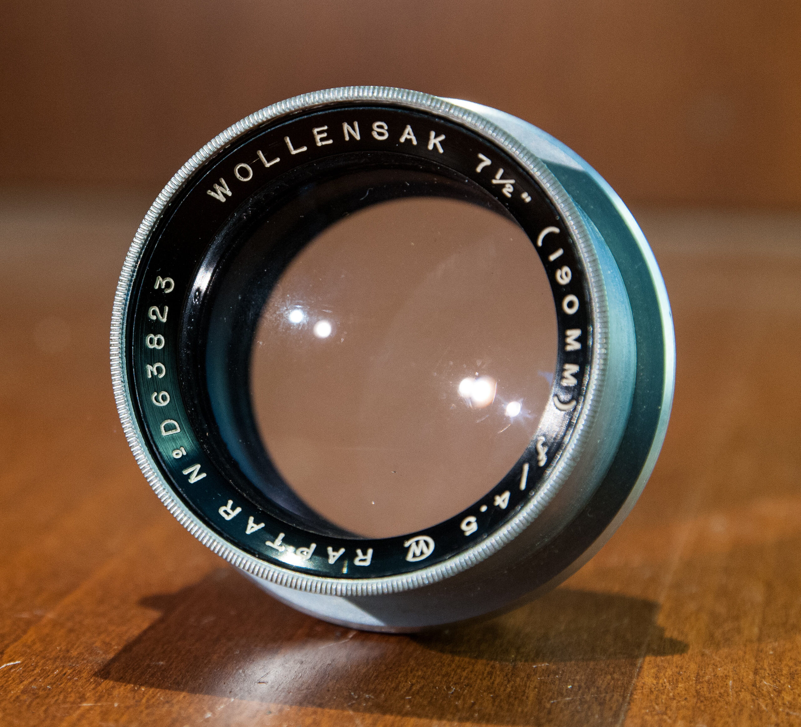 Wollensak Raptar 190mm F4.5 large format lens - Vintagelens