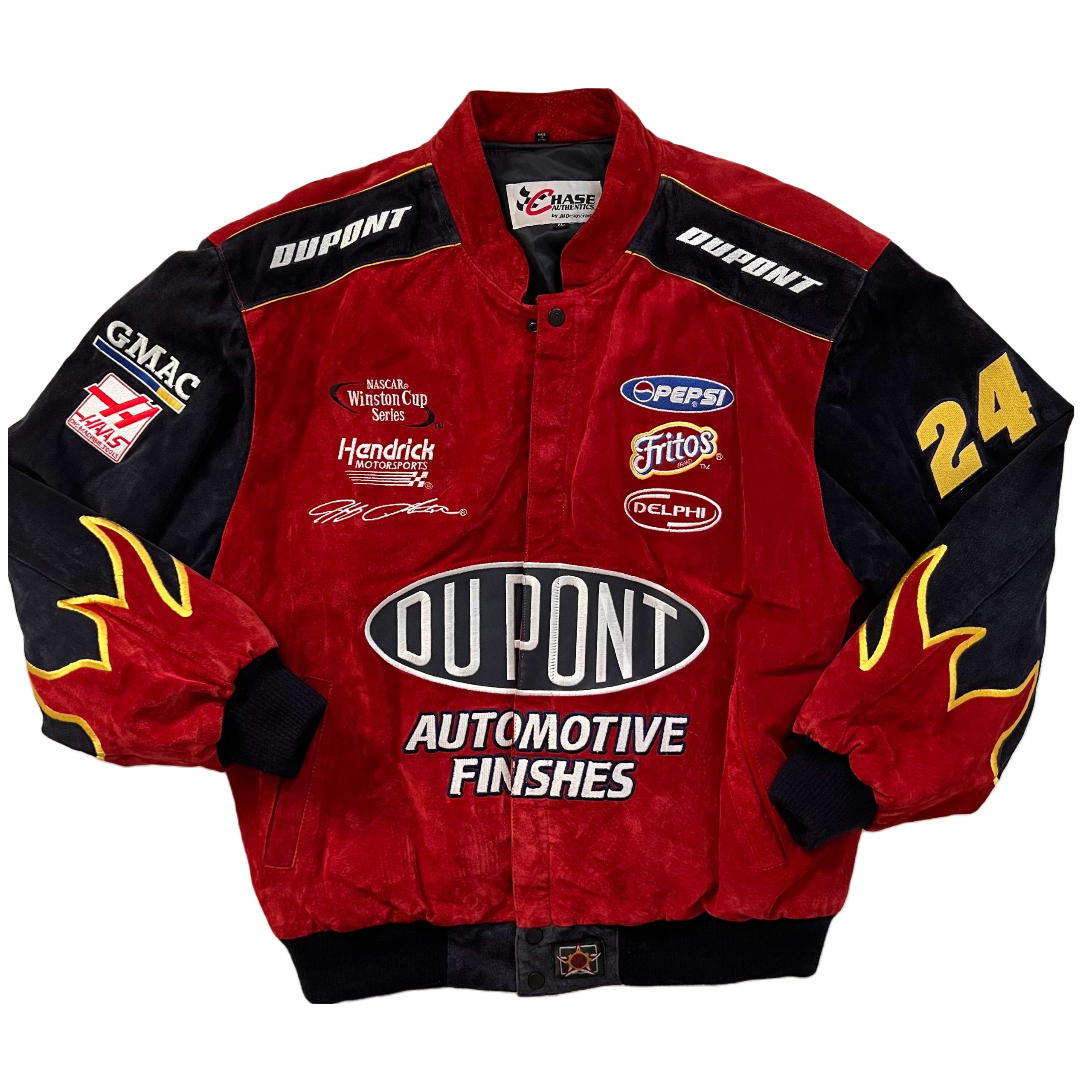 Chase Authentic JH Winston Cup Dupont Nascar #24 Leather Jacket XL