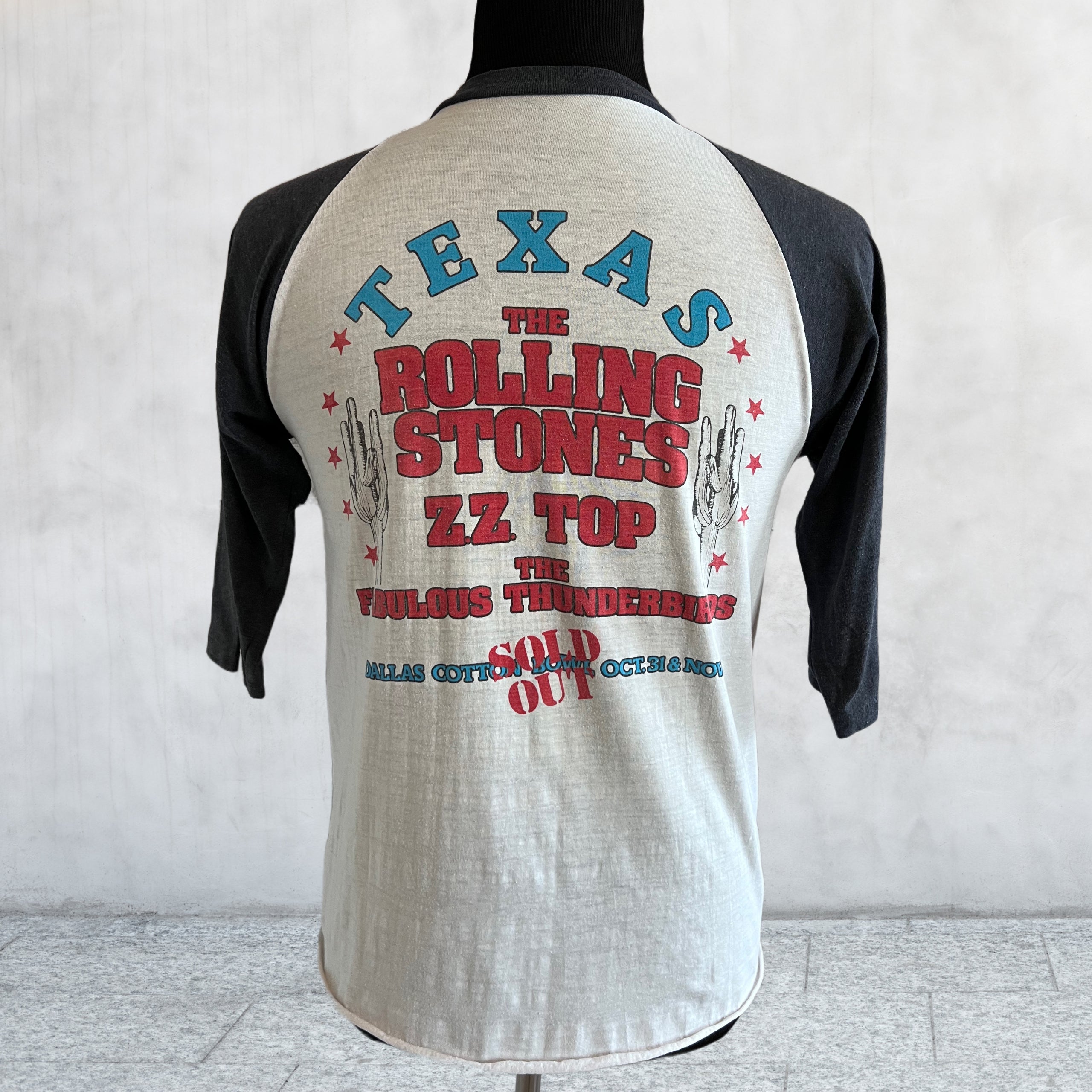 Rare Vintage T-shirt 1981 Rolling Stones ZZ TOP tour shirt