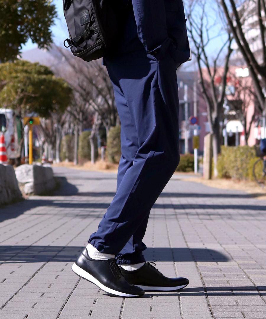 whoop-de-doo - 外羽根レザービジネススニーカー | メンズ | ブラック