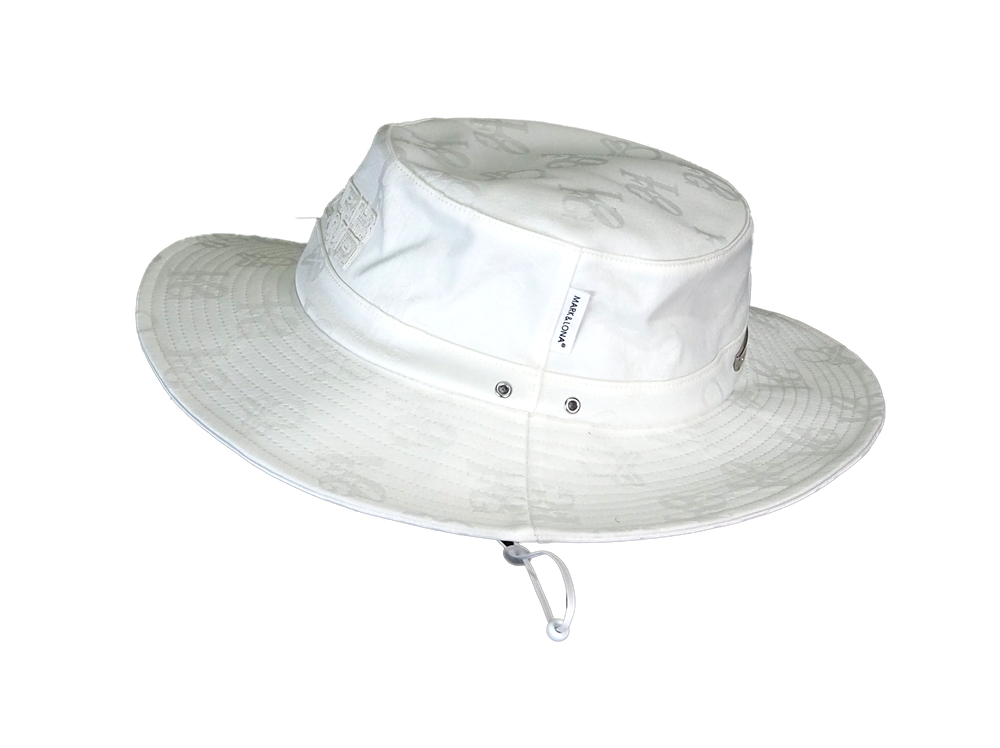 MARK&LONA - Ever Monogram Safari Hat | ハット | ホワイト | ユニ