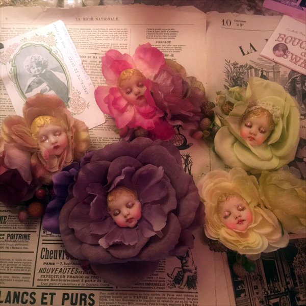 Mari Shimizu 「お花ちゃんブローチ」 淑女雑貨Toe Cocotte