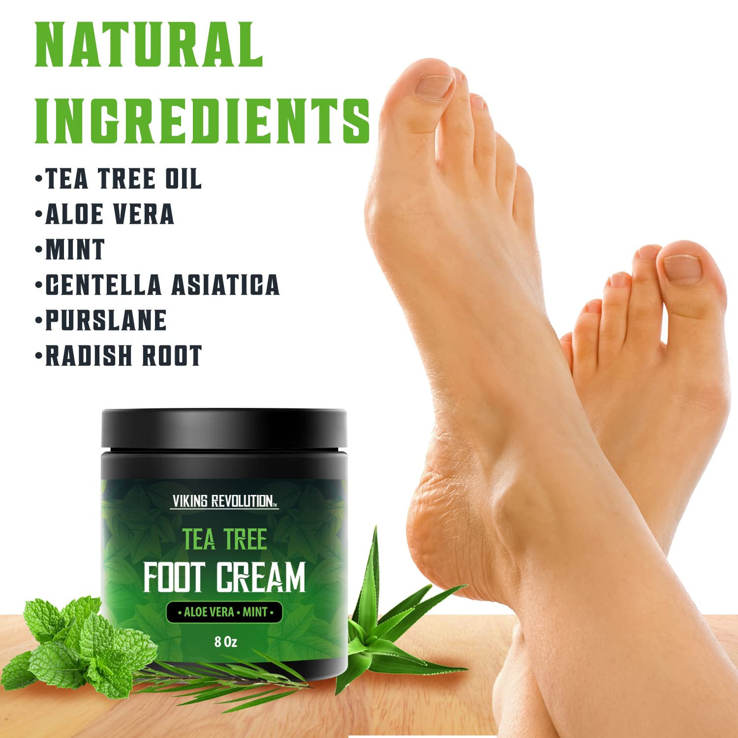 Tea Tree Foot Cream for Dry Cracked Heels