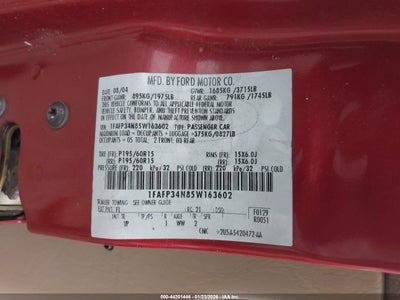 2005 FORD FOCUS ZX4 for Auction - IAA