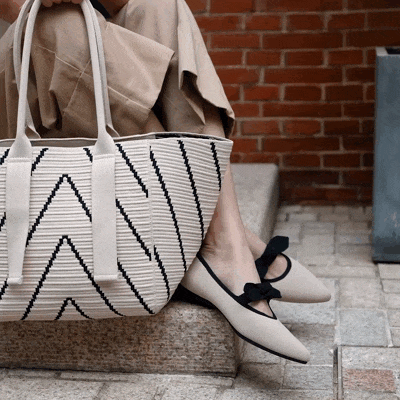 Addriane] ポインテッドトゥ リボン付き フラットシューズ – VIVAIA JAPAN