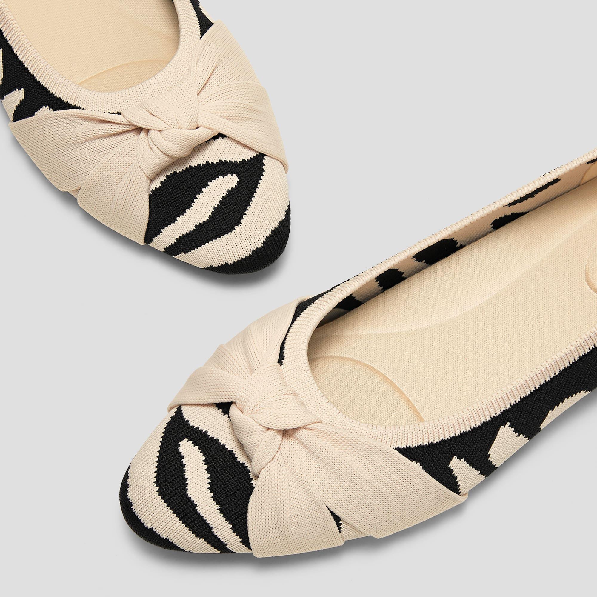 Bibi] アーモンドトゥ 結びデザイン フラットシューズ – VIVAIA JAPAN