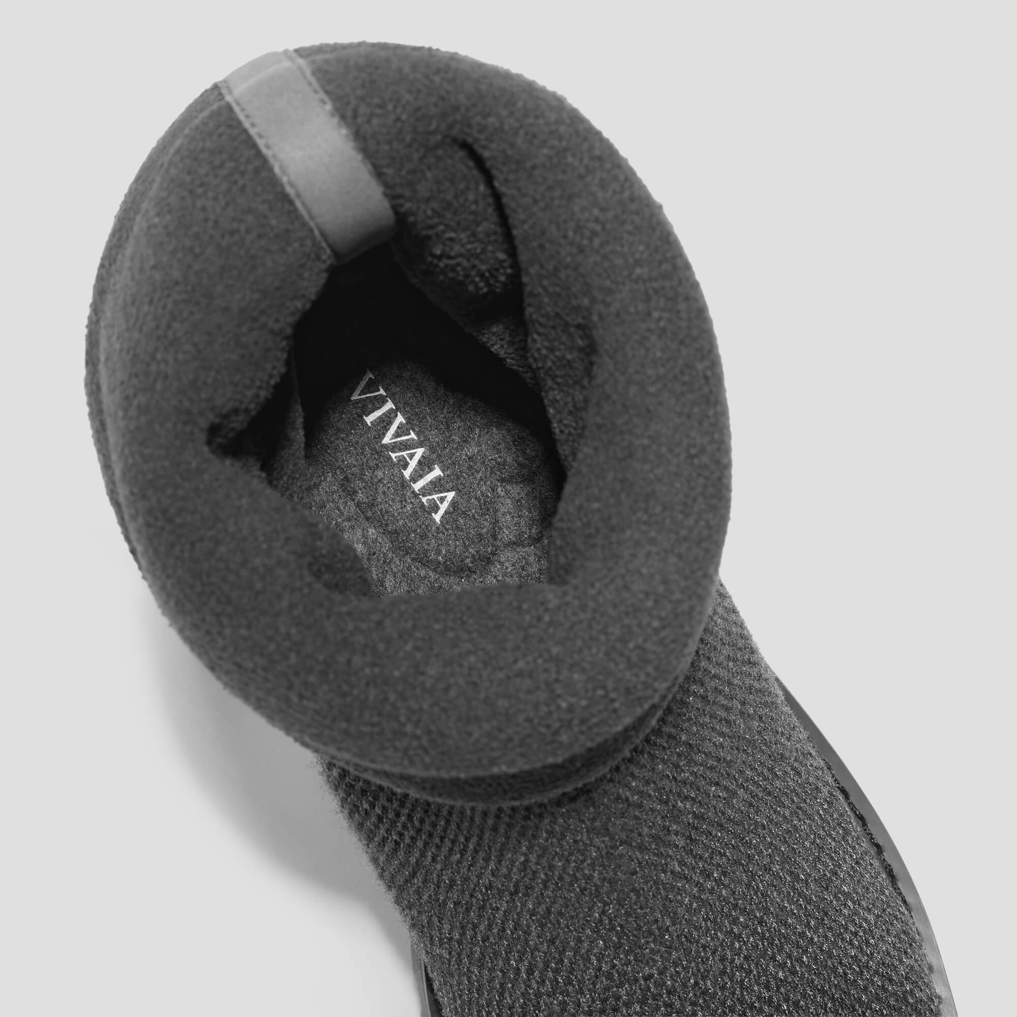 Filipa] Round toe, water-repellent, stretchy, knee-high boots