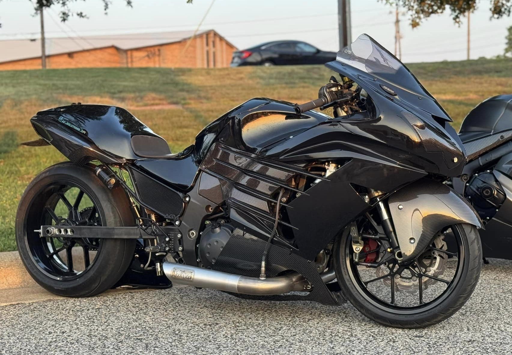 SIDEWINDER BIG TUBE 18 INCH SLASH ZX14 06-25 NATURAL