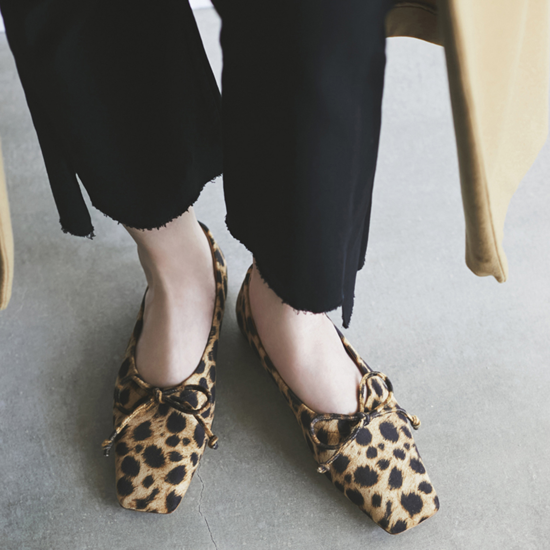 PIPPICHICのレオパード柄バレエシューズ【STANDARD BOOK 2023Autumn