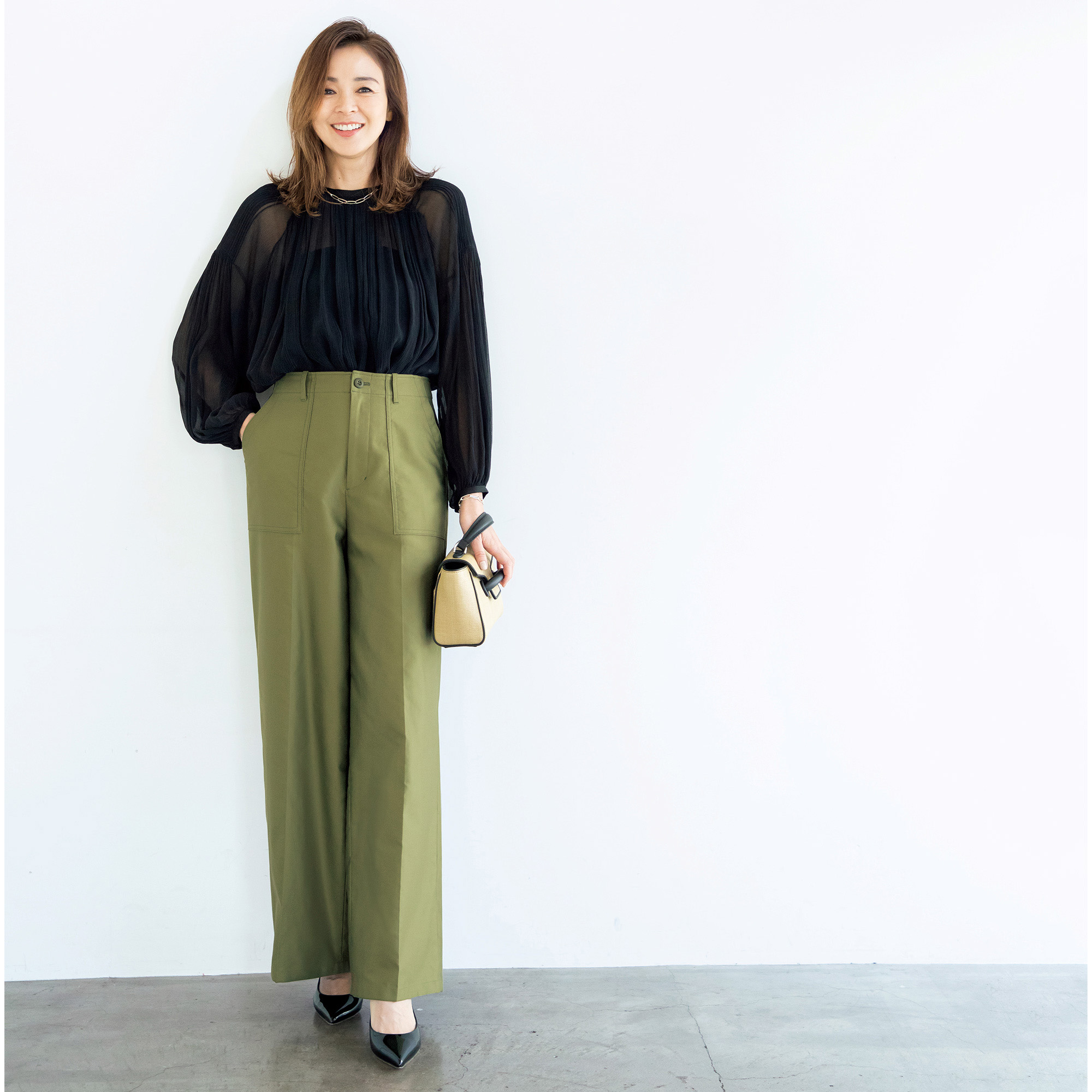 40代・ 50代 パンツ】大人気「大人ベイカーパンツ」に新型ワイドが登場