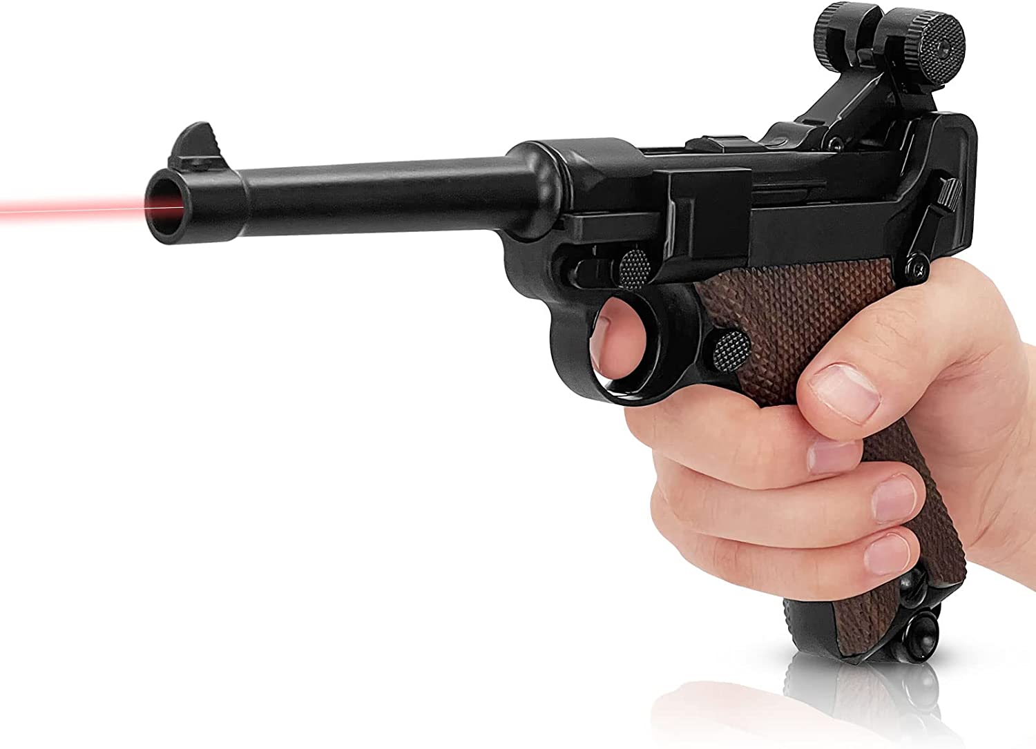 YanHu製 ルガー P08 レーザー銃 フィンガーアクションブローバック