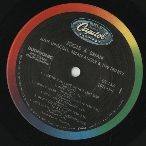 Julie Driscoll, Brian Auger & The Trinity - Jools & Brian LP 1969