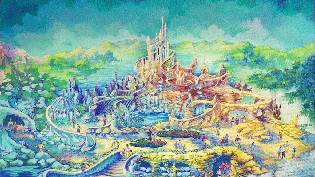 コンセプトアートで巡るマーメイドラグーン | TDS BGS | VLEMO