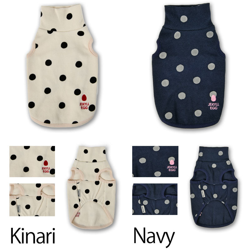 ドット柄タンク XS/S/M/L/DS/DM/XL/XXL Jekyll Egg-ジキルエッグ- 犬服