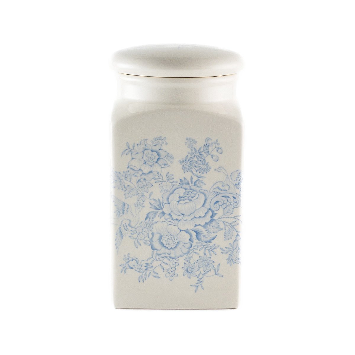 バーレイ ブルー アジアティックフェザンツ スクエアキャニスター