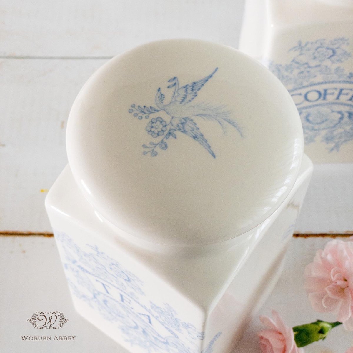 バーレイ ブルー アジアティックフェザンツ スクエアキャニスター