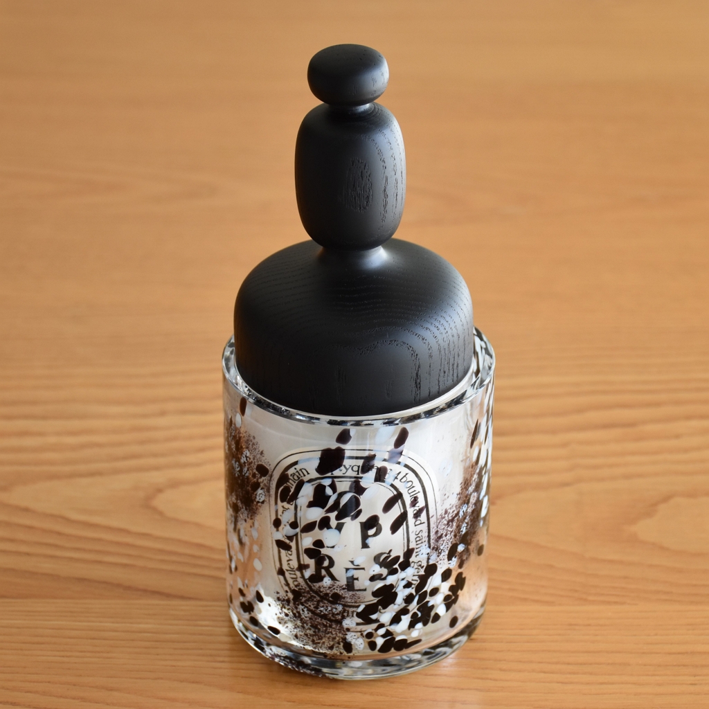 Diptyque】木製キャンドルリッドとハロウィンインテリア【black abacus